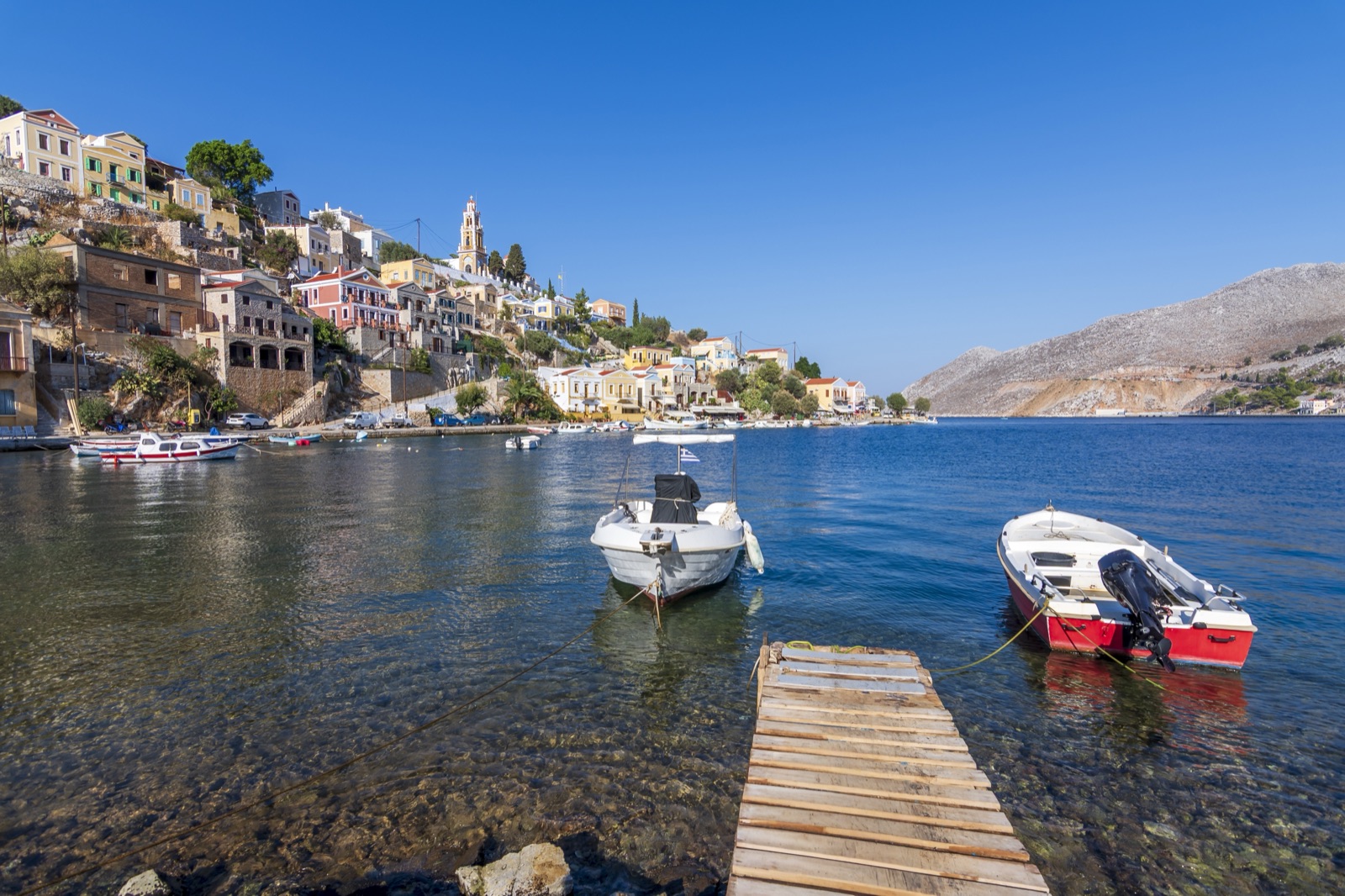 View over Symi harbour